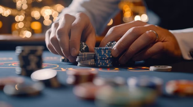 Our live blackjack table view on a mobile casino screen